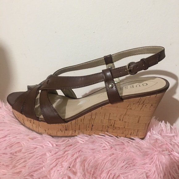 Guess Women Wedge Sandals Size 11M - Picture 6 of 16